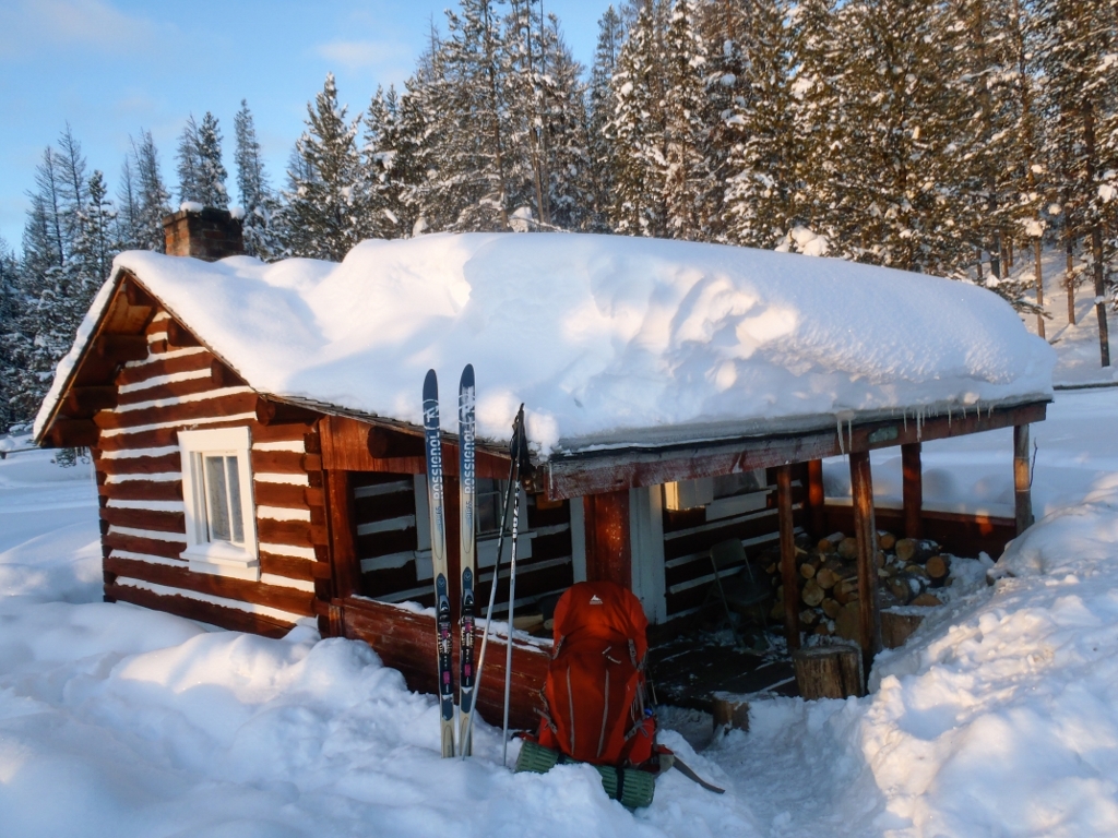 Hogan Cabin in Winter