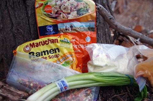Curried Chicken Noodles Backpacking Dinner Recipe