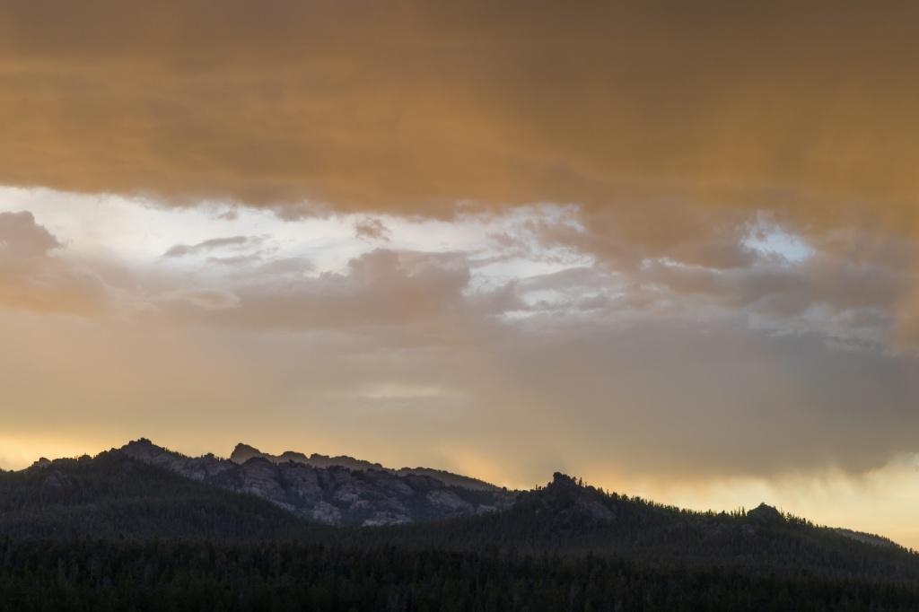 Sunset in the Wind River Range, Popo Agie Wilderness Shoshone National Forest