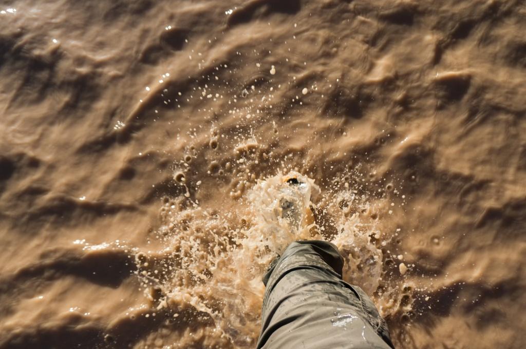 Wading Through the River