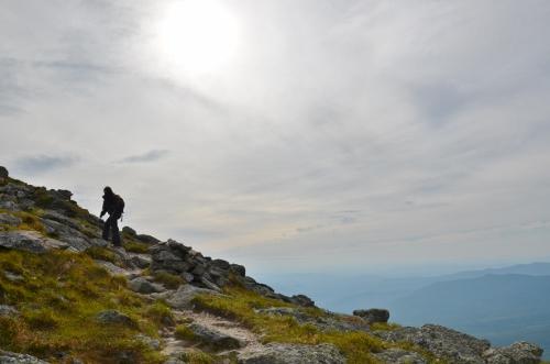 Hiking Mount Monroe in New Hampshire