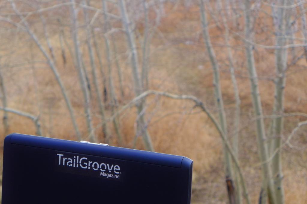 TrailGroove Sticker on Laptop