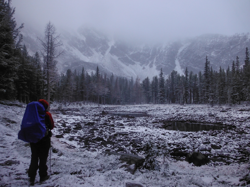 Tamarack Lake in the Snow