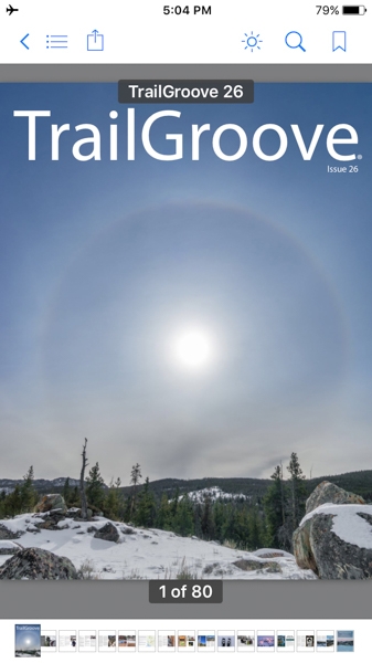 TrailGroove Backpacking and Hiking Magazine - Saved to Smartphone