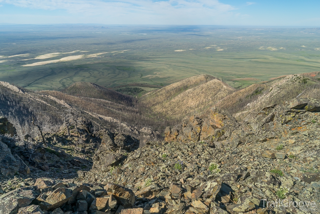 View after Summit of Ferris Peak Wyoming