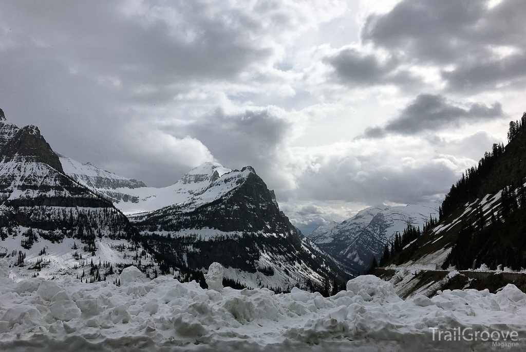 Cycling to Logan Pass