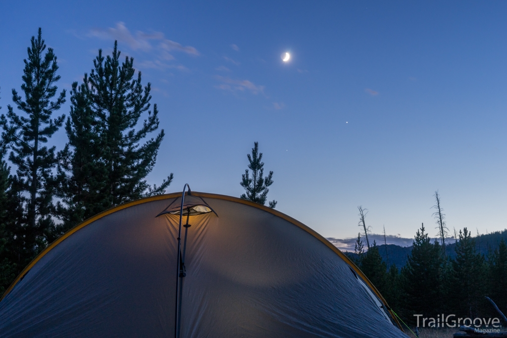 Bridger Wilderness Sunset and Moonrise