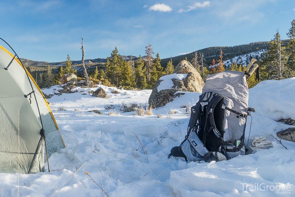 ZPacks Multipack and ULA Equipment Circuit in Winter Camp