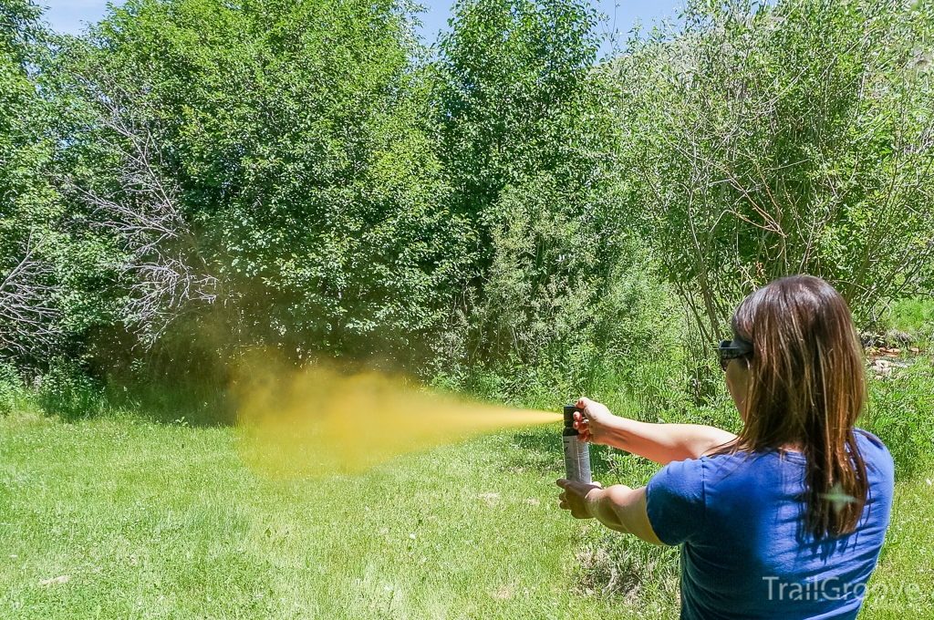 Bear Spray Being Used and Test Fire