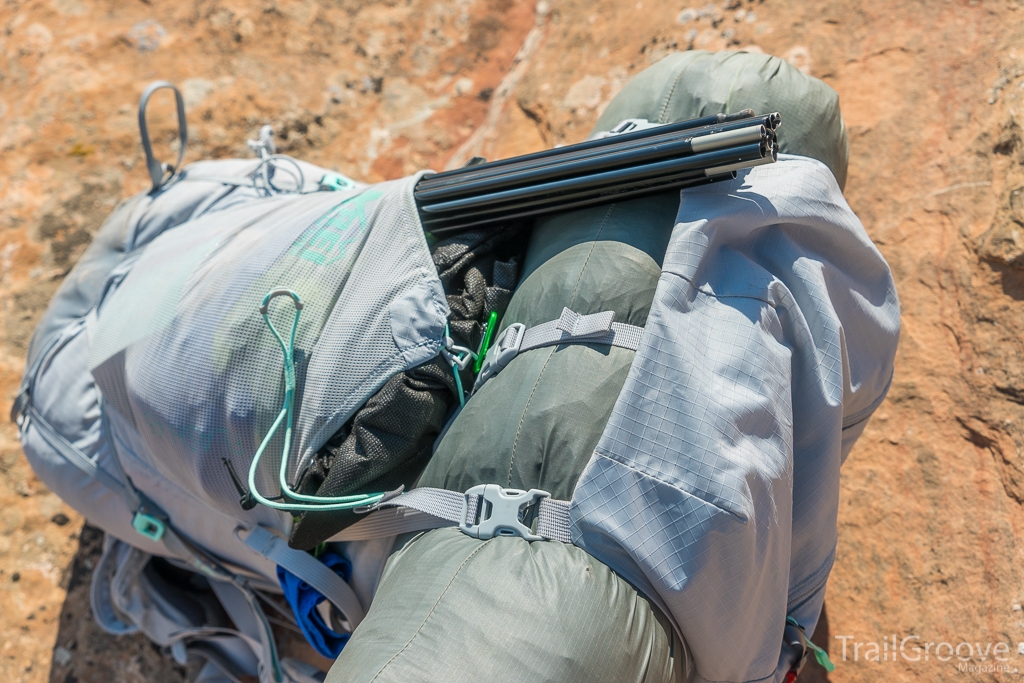 Using the Flash 45 Lid and Top Strap to Carry Tent