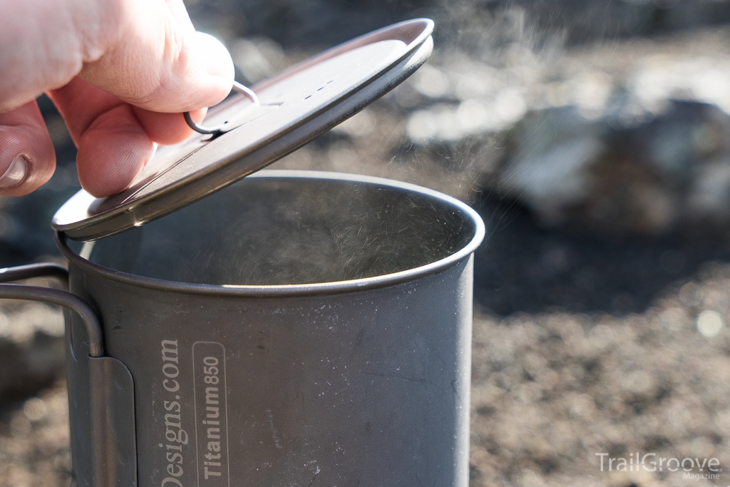 MLD Lid and Boiling Water in the 850 Pot