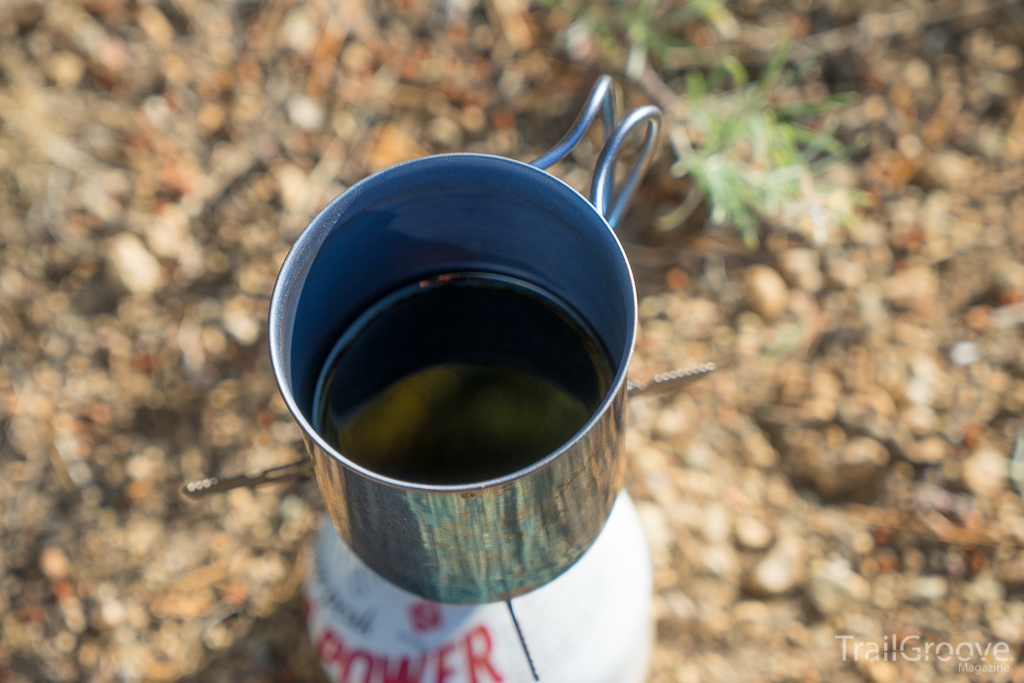 Single Wall Snow Peak 450 on Canister Stove