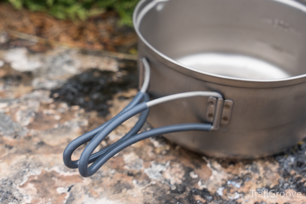 Backpacking Pot (Evernew) with Insulated and Folding Handles