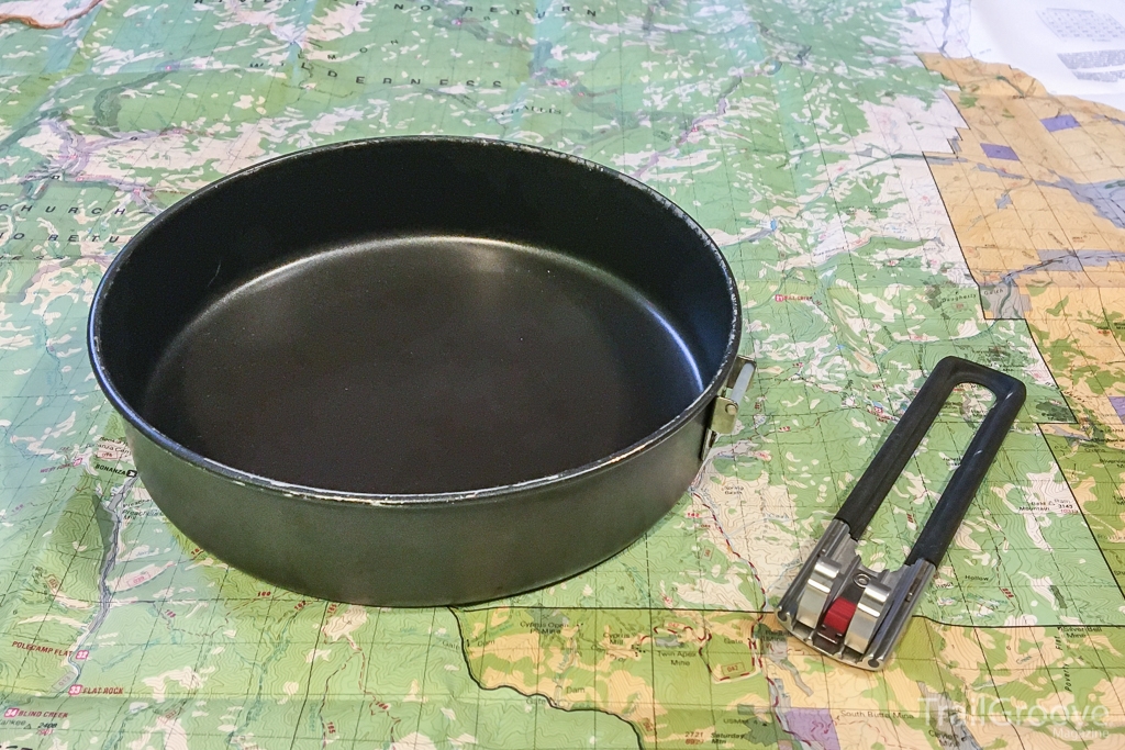 MSR Quick Skillet with Handle Removed for Easy Packing