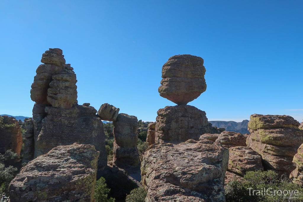 Balanced Rocks Seen Hiking in Chiricahua  Arizona