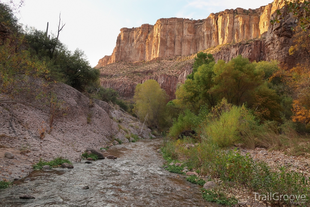 Creek and Canyon Walls - Aravaipa Backpacking Trip