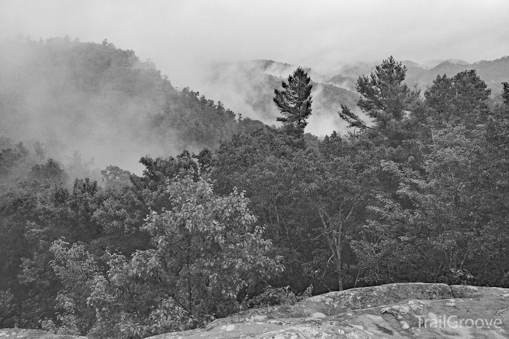 Natural Bridge View on the Sheltowee Trace Trail