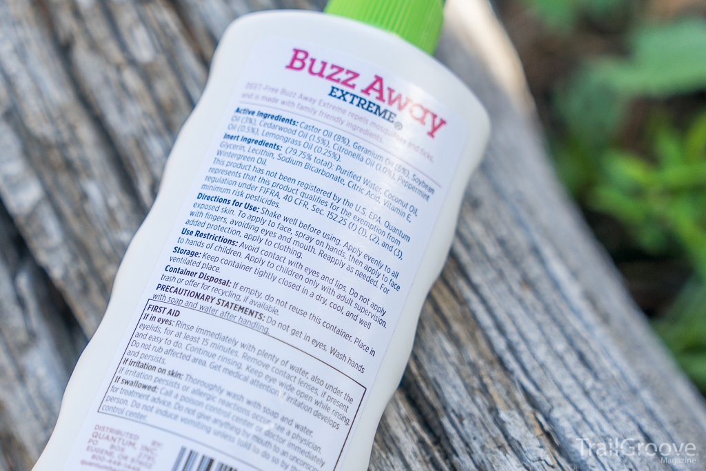 Buzz Away Extreme Ingredients