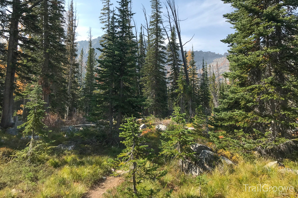 View of Mountain Cirque while Hiking in Montana