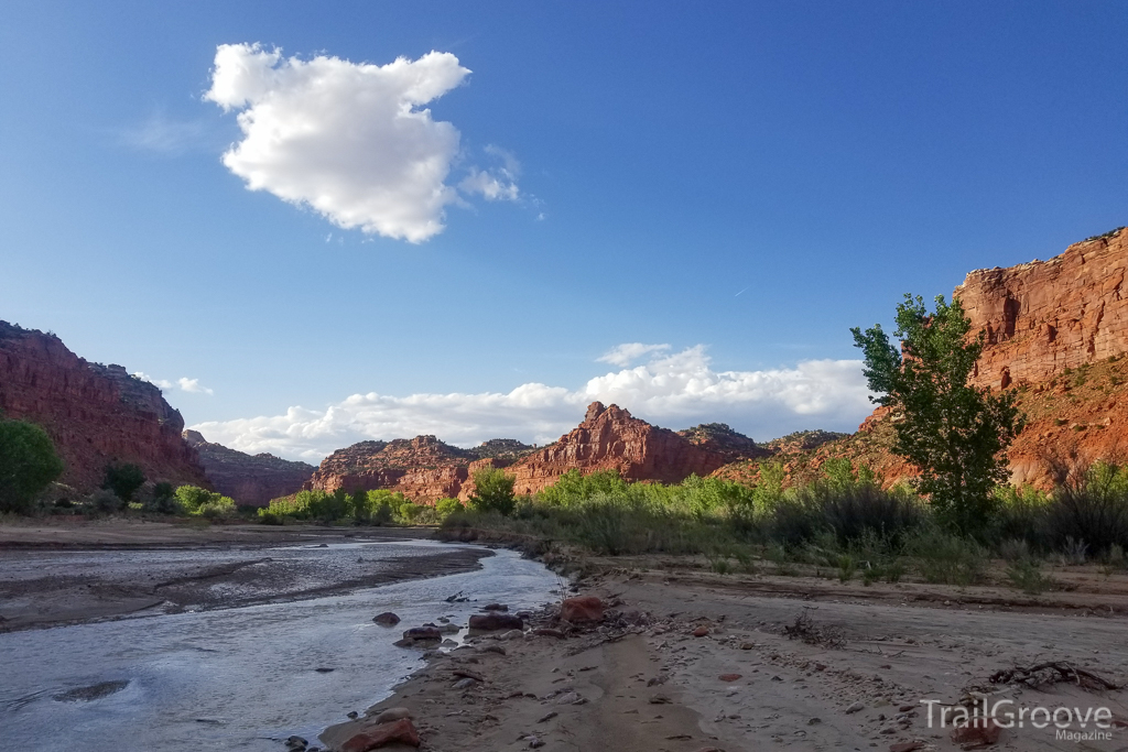 Hiking Through Canyons on the Route in Between