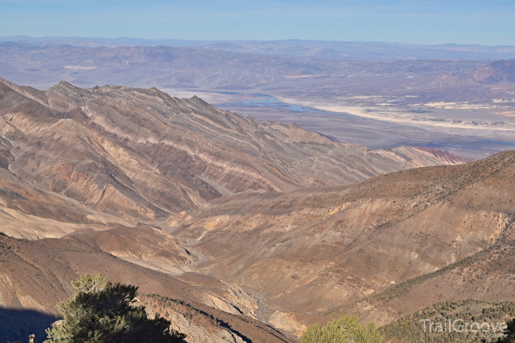 View Towards Furnace Creek and Death Valley While Hiking in the Panamint Range