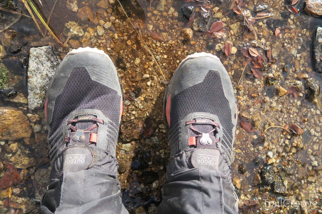 Hiking in the Brooks Cascadia with Gaiters