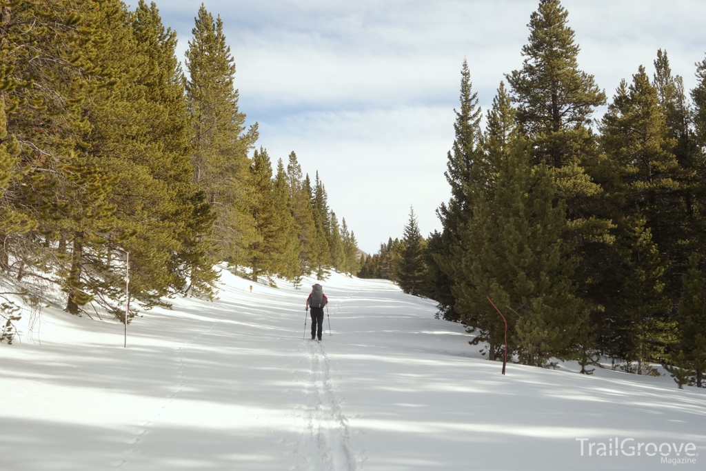 Easy skiing on Boreas Pass Road