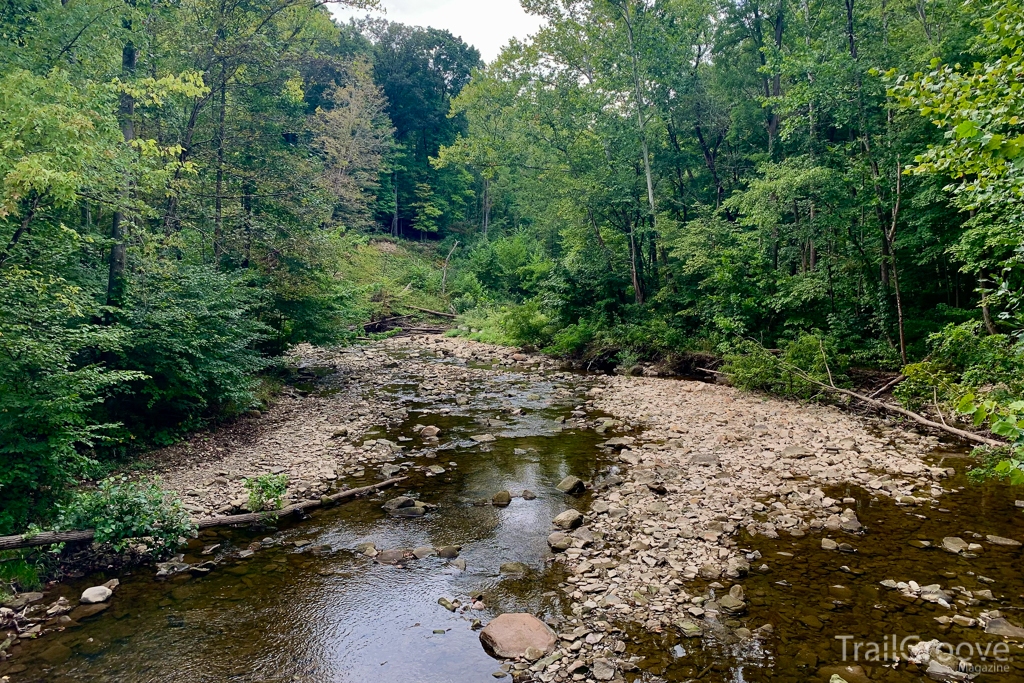 Along the Brandywine Gorge Trail in Cuyahoga