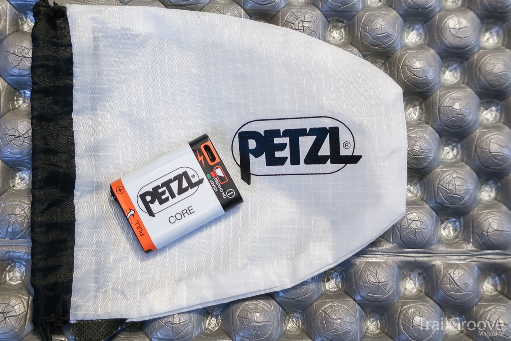 Petzl IKO Headlamp Storage Bag and CORE Battery