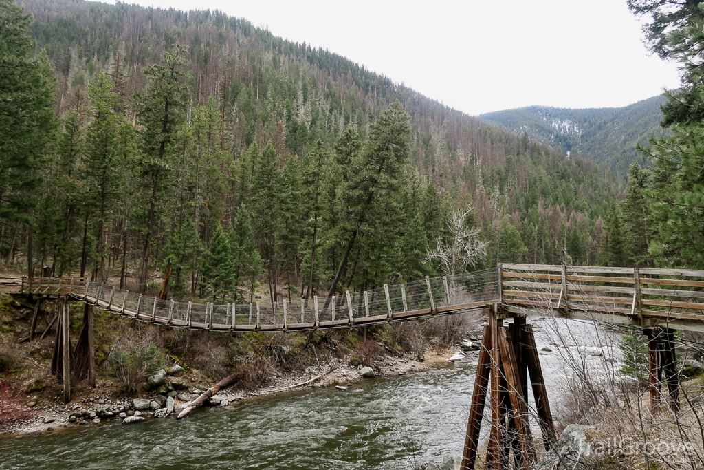 Rock Creek Suspension Bridge Montana