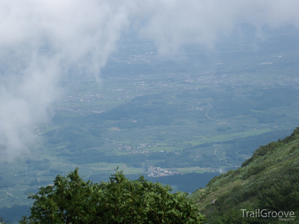 Ascending While Hiking in Japan's Mount Iwaki