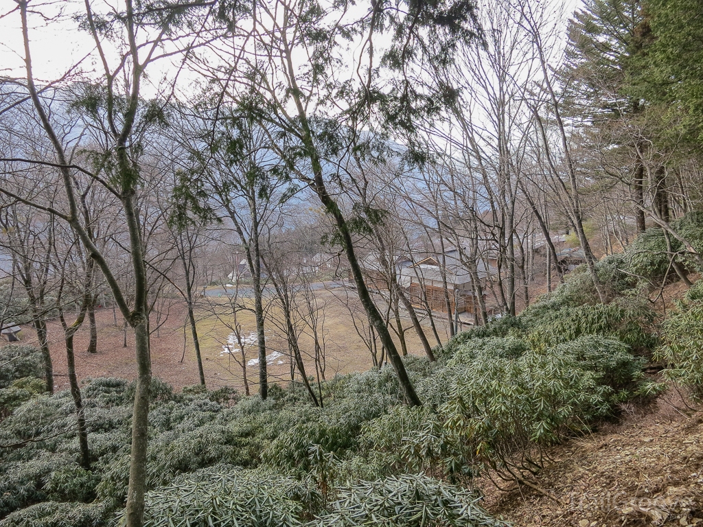 There’s a nice view back to Mitsumine shrine as you start down the trail