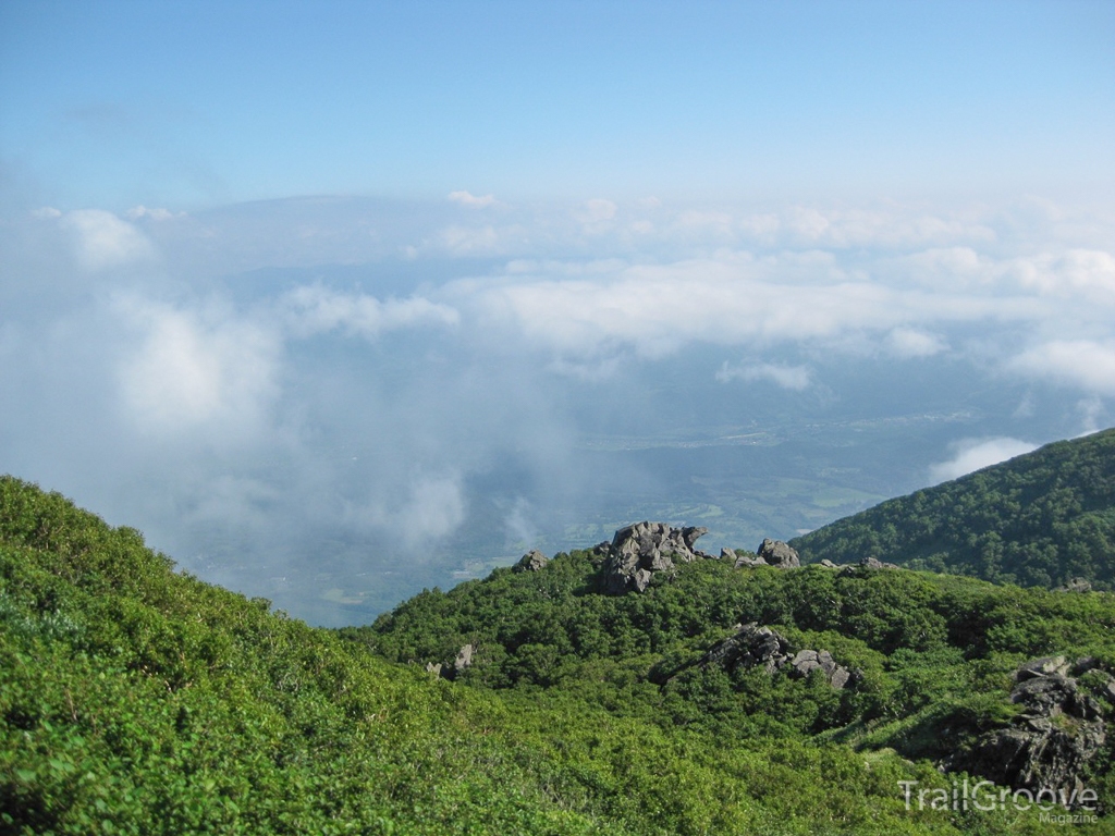 Hiking Mount Iwaki in Japan