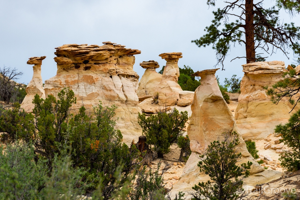 Hoodoo Rock Formation Near Cabezon