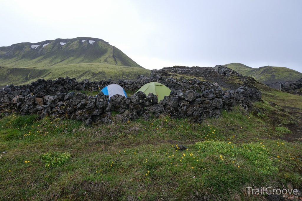Camp at the Hvanngil Hut