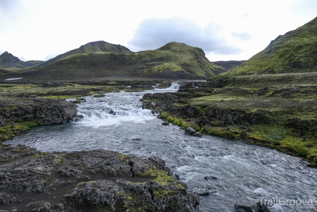 A River Flows Along the Laugavegur Trail