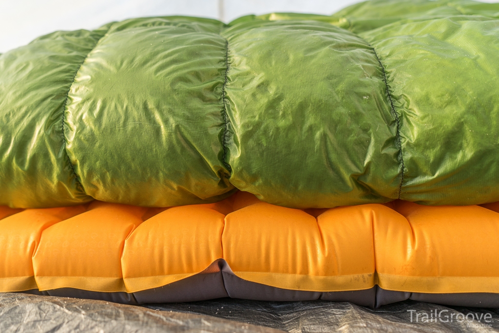The thickness of the Tensor Ultralight Insulated is high enough to provide comfort, even on uneven terrain