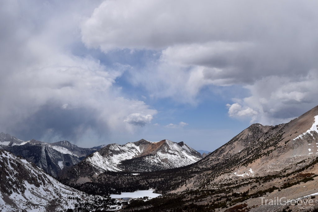 Stormy View from Kearsarge Pass Looking into the Swooping Valleys of Kings Canyon