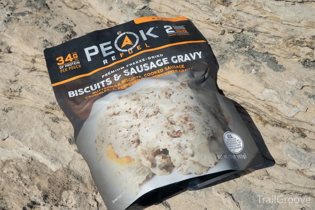 Best Freeze Dried Backpacking Meals - Peak Refuel Biscuits & Gravy